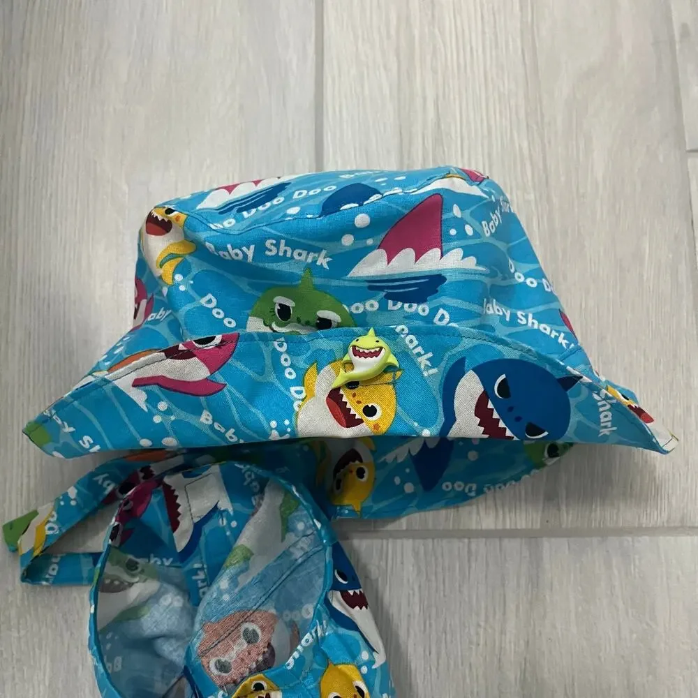 Baby Shark Toddler Boy Girl Sleeveless Romper Jumpsuit 24M Blue All Over Print